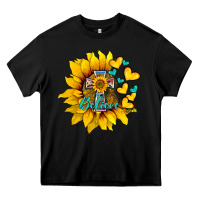 Black western sunflower  cross believe Heavy Core Tee - BarkalooDesign