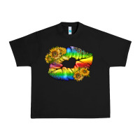Black Lgbtq Pride Rainbow Lips Urban Heavy Tee - BundleAndBundleShop