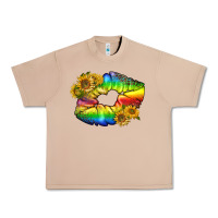 Burro Lgbtq Pride Rainbow Lips Urban Heavy Tee - BundleAndBundleShop