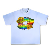 Grape Ice Lgbtq Pride Rainbow Lips Urban Heavy Tee - BundleAndBundleShop