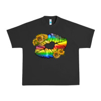 Pigment Black Lgbtq Pride Rainbow Lips Urban Heavy Tee - BundleAndBundleShop
