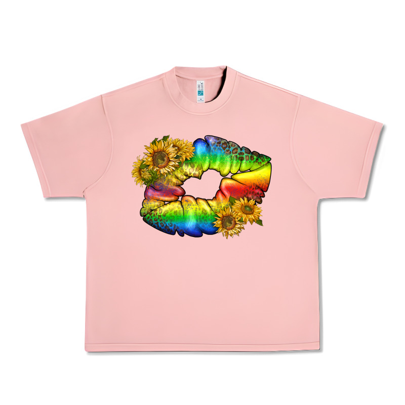Lgbtq Pride Rainbow Lips Urban Heavy Tee by BundleAndBundleShop | Teevron