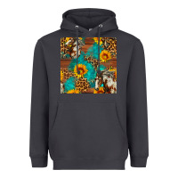 Smoke western horse and sunflower seamless pattern Heavyweight Hoodie - FaDigitalArtStudio