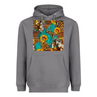 Storm western horse and sunflower seamless pattern Heavyweight Hoodie - FaDigitalArtStudio