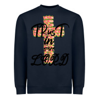 Navy Trust In The Lord Heavyweight Sweatshirt - Bettercallsaul