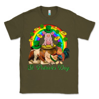 Army Green St. Patrick's Day Farm Animal Png Classic Tee - BundleAndBundleShop