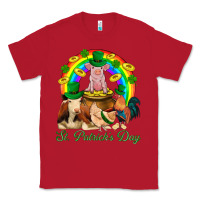 Red St. Patrick's Day Farm Animal Png Classic Tee - BundleAndBundleShop
