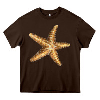 Chocolate Brown Starfish Heavy Core Tee - LillyAllenDesigns
