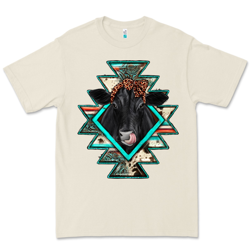 Black Angus Cowhide Aztec Premium Tee by JahusDesignShop | Teevron