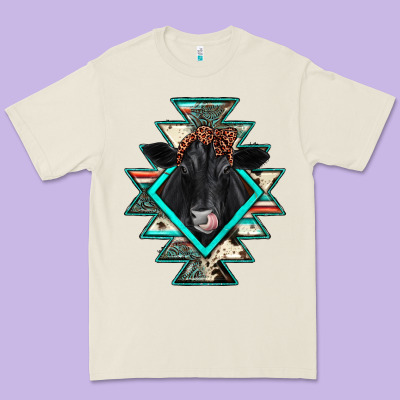 Black Angus Cowhide Aztec Premium Tee Designed By Jahusdesignshop