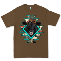 Cacao black angus cowhide aztec Premium Tee - JahusDesignShop