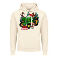 Vintage Artic farm tractor christmas Vintage Hoodie - MaliasSmallBusiness
