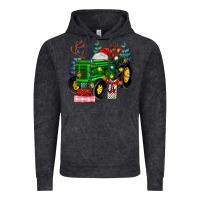 Vintage Black farm tractor christmas Vintage Hoodie - MaliasSmallBusiness