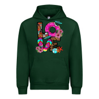 Forest Green Love Summer Urban Hoodie - CowhideDigitalArt