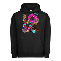 Pigment Black Love Summer Urban Hoodie - CowhideDigitalArt