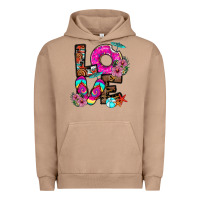 Pigment Burro Love Summer Urban Hoodie - CowhideDigitalArt