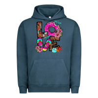 Pigment Midnight Navy Love Summer Urban Hoodie - CowhideDigitalArt