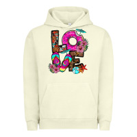 Pigment Pistachio Love Summer Urban Hoodie - CowhideDigitalArt
