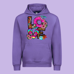 Love Summer Urban Hoodie Designed By Cowhidedigitalart