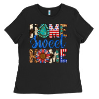 Black Home Sweet Home Ladies Tee - LillyAllenDesigns