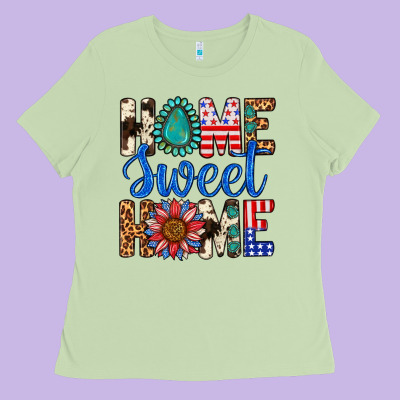 Home Sweet Home Ladies Tee Designed By Lillyallendesigns