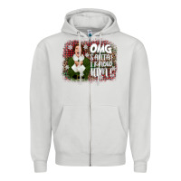 Dove Grey the elf omg santa Zipper Hoodie - CowGirlArtShop