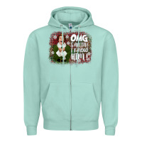 Seafoam the elf omg santa Zipper Hoodie - CowGirlArtShop