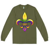 Army Green mardi gras Long Sleeve Tee - RanaPortraitStore