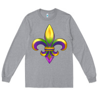 Heather Grey mardi gras Long Sleeve Tee - RanaPortraitStore