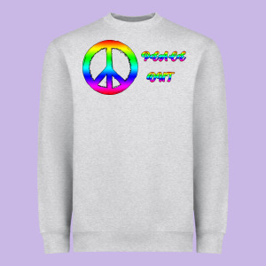 Peace Out Heavyweight Sweatshirt Designed By Bettercallsaul
