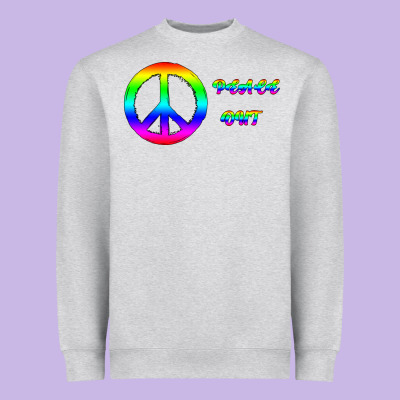 Peace Out Heavyweight Sweatshirt Designed By Bettercallsaul