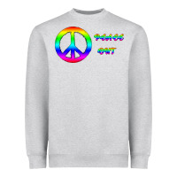 Heather Grey Peace Out Heavyweight Sweatshirt - Bettercallsaul