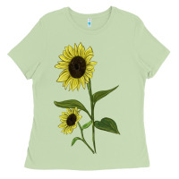 Matcha Buttercream Sunflower Ladies Tee - LillyAllenDesigns
