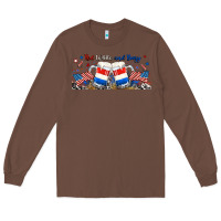 Chestnut red white and boozy libbey glass Long Sleeve Tee - RanaPortraitStore