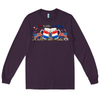 Plum red white and boozy libbey glass Long Sleeve Tee - RanaPortraitStore