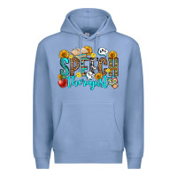 Colony Blue speech therapist Premium Hoodie - OliviaCreatesArt