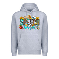 Heather Grey speech therapist Premium Hoodie - OliviaCreatesArt