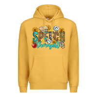 Mustard speech therapist Premium Hoodie - OliviaCreatesArt