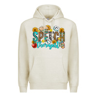 Oatmeal Heather speech therapist Premium Hoodie - OliviaCreatesArt