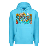 Ocean Blue speech therapist Premium Hoodie - OliviaCreatesArt
