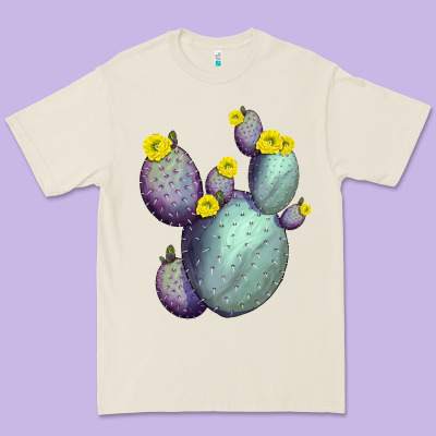 Opunthia Santa Rita Cacti Premium Tee Designed By Lillyallendesigns