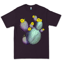 Plum Opunthia Santa Rita Cacti Premium Tee - LillyAllenDesigns