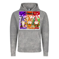 Cloud Rock happy hallothanksmas gnomies Vintage Hoodie - MaliasSmallBusiness
