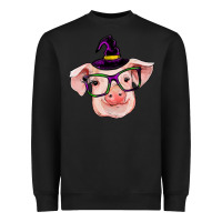 Black pig with halloween Heavyweight Sweatshirt - RanaPortraitStore