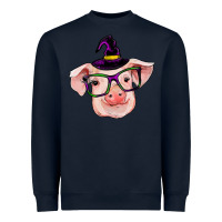 Navy pig with halloween Heavyweight Sweatshirt - RanaPortraitStore