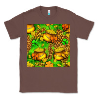 Chestnut St. Patrick's pot of gold seamless pattern Classic Tee - BundleAndBundleShop