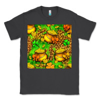 Smoke St. Patrick's pot of gold seamless pattern Classic Tee - BundleAndBundleShop