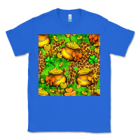True Royal St. Patrick's pot of gold seamless pattern Classic Tee - BundleAndBundleShop