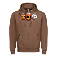 Chestnut christmas Zipper Hoodie - CowGirlArtShop