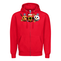 Red christmas Zipper Hoodie - CowGirlArtShop